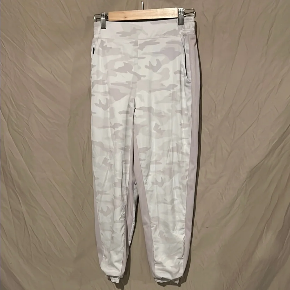 Athleta White Camo Track Pants - Picture 1 of 3
